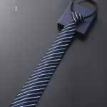 8Cm Daily Wear Lazy Zipper Cravat Necktie Accessories Men's Tie Jacquard Classic Fashion Wedding Party Gift Men Slim Skinny Tie - Image 3