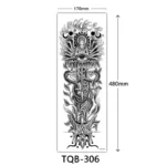 Body Art Full Fake Tatoo Tiger Wolf Flowers Rose Large Arm Tattoo Sticker Full Sleeve Waterproof Semi Permanent Tattoo Women Man - Image 22