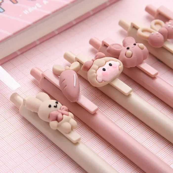 Pink Cute Ballpoint Pen Kawaii Learn Stationery Test Pressure Pens School Supplies Office Accessories канцелярия Caneta ручка - Image 4