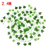 2.4M 100pcs Leaf 1 piece Home Decor Artificial Ivy Leaf Garland Plants Vine Fake Foliage Flowers Creeper Green Ivy Wreath - Image 7