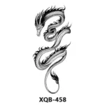 210 * 114mm Dragon, Snake, Lion Tattoo Sticker For Men And Women Black And White Color Transfer Printing Temporary Tattoos Art - Image 15