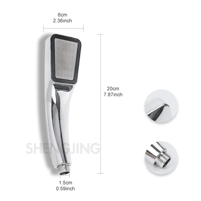 ABS Ultra Thin High Pressure Shower Head Water Save Pressurized 300 Hole Showers Rainfall Spray for Toilet Bathroom Accessories - Image 8