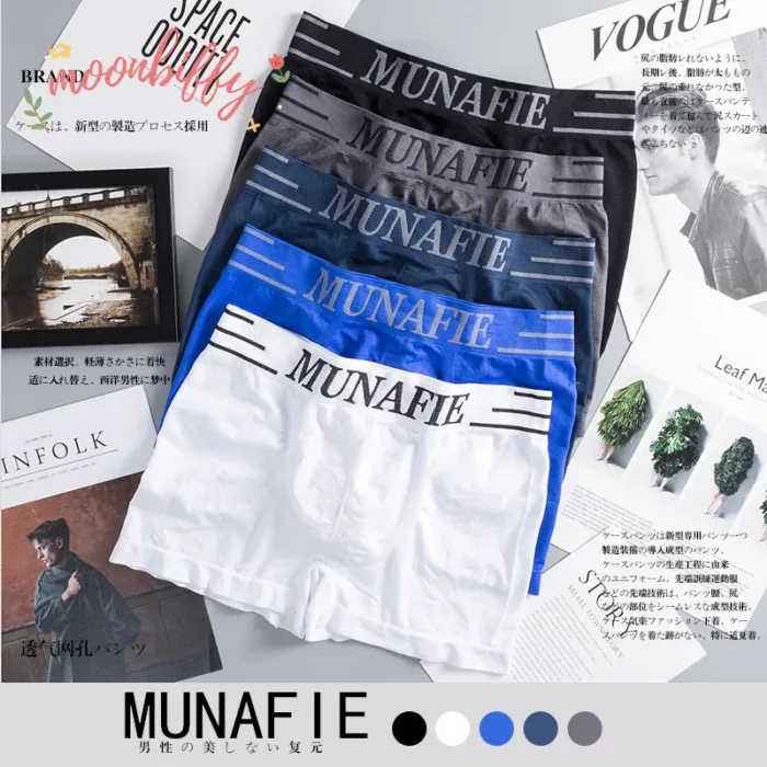1pc Boxer Briefs Men Shorts Underpants Sexy High Elastic Comfortable Panties Mid-waist Underwear Breathable Male Boxershorts - Image 2