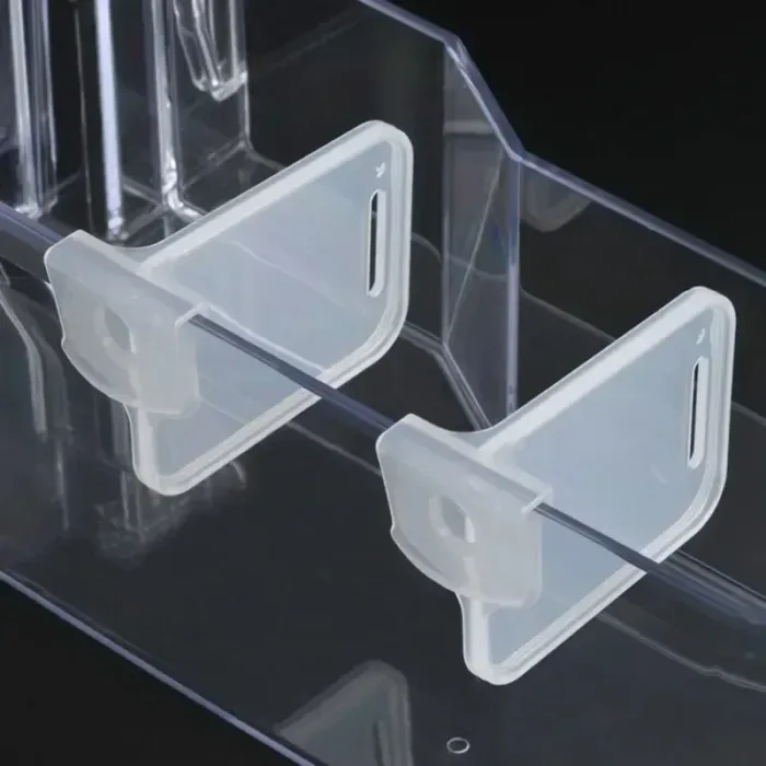 Refrigerator Storage Partition Board Plastic Divider Storage Splint Kitchen Bottle Can Assortment Shelf Organizer Divider Clips - Image 5