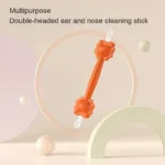 2pcs Cartoon lion baby nose cleaning stick baby ear cleaning tool nose scoop ear scoop nasal cavity cleaning baby essentials