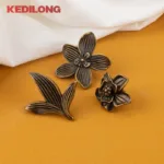 KEDLO European Light Luxury Flower Zinc Alloy Drawer Gold  Knob Furniture Hardware Kitchen Cabinet Vintage Bronze Pull Handle - Image 4