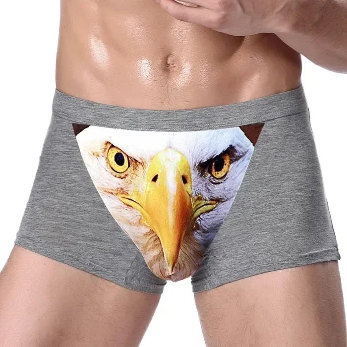 Boxer Men Underpants Modal Men's Wolf Panties Cartoon Animal Funny Boxers U Pouch Bulge Underwear Men  Lingerie Gift - Image 10