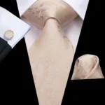 Hi-Tie Designer Black Blue Striped 63inch Silk Men Tie Extra Long Ties for Men Woven Classic 160cm Men Necktie Pocket Square Set - Image 19