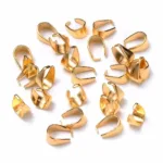 New 50Pcs/Lot Silver Color Pendant Pinch Bail Clasps Necklace Hooks Clips Connector For DIY Jewelry Making Findings - Image 2