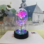 Red Colorful Rose Artificial Flowers Wedding Decoration Creative Valentine's Day Mother's Day Gift Light Up Rose in A plastic - Image 12
