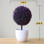 1pc Artificial Plants Bonsai Small Tree Simulation Plants Fake Flowers Table Potted Ornaments Home Decoration Hotel Garden Decor - Image 14