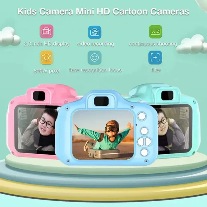 X2 Children Mini Digital Camera Can Take Pictures HD Video Small Camera Photography Children Birthday Gift Kids Toys for Kids - Image 3