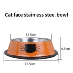 New Assemblable Multicolor Stainless Steel Dog Cat Bowl Non-slip Non-fall Eat Drink Pet Food Container Feeder Dish Bowl - Image 2