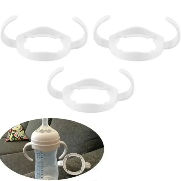 3pcs Compatible Bottle Grip Handle Baby Bottle Handle Nursing Bottle Holder for Avent Natural Wide Mouth Baby Feeding Bottle - Image 1