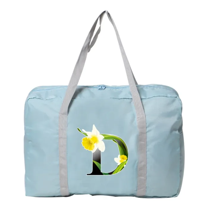 Travel Bag Unisex Large Capacity Bag Luggage WaterProof Travel Accessories Flower Color Clothes Storage Nylon Foldable Handbags - Image 27