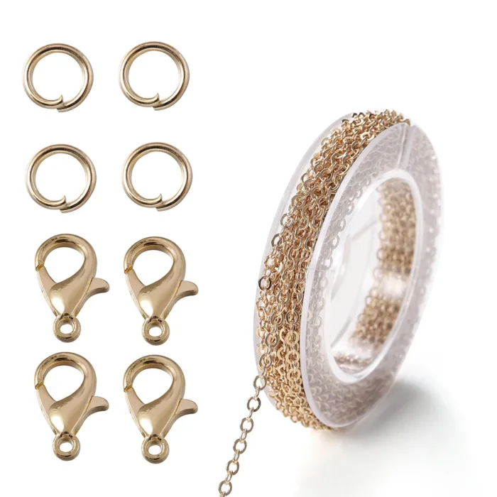 3Meter Alloy Bulk Link Chain With Jump Rings Lobster Clasps Necklace Chains For DIY Jewelry Making Supplie Necklaces Accessories - Image 11