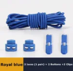 No Tie Shoe Laces Suitable for All Shoes Round Spring Lock Elastic Shoelaces Quick Wear in 1 Second Hiking Sports Lazy Shoelace - Image 17