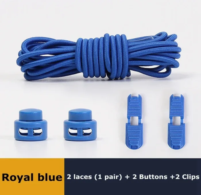 No Tie Shoe Laces Suitable for All Shoes Round Spring Lock Elastic Shoelaces Quick Wear in 1 Second Hiking Sports Lazy Shoelace - Image 17