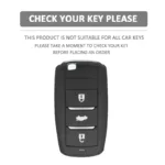 3 Buttons Silicone Key Cover Case Rubber Skin Shell Protector for Changan CS15 EADO Raeton CS35 CS55 CS75 Keychain Accessories - Image 2