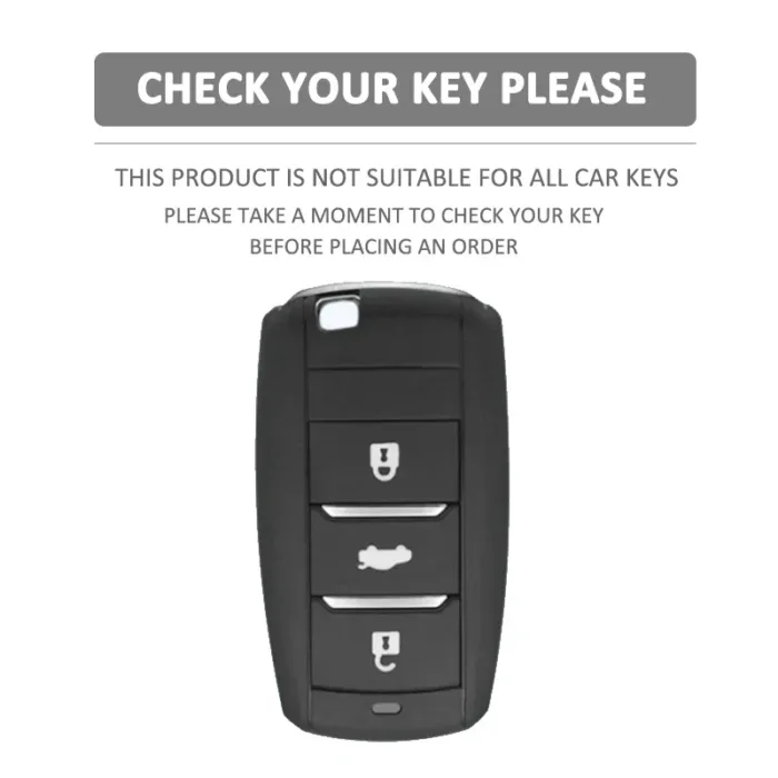 3 Buttons Silicone Key Cover Case Rubber Skin Shell Protector for Changan CS15 EADO Raeton CS35 CS55 CS75 Keychain Accessories - Image 2