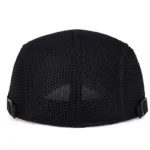 summer hollow mesh breathable sun hat classic solid color beret men and women universal hats outdoor sports cap - Image 3