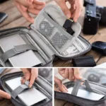 Data Cable Storage Bag, Portable Headphone Manager, Digital Gadget Suitcase, Double-layer Digital USB Hard Drive Protection Bag - Image 3