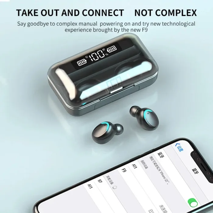 New Wireless TWS Bluetooth Earphone with LED Display Touch Noise Canceling Earbuds Sports Music Game Headset Waterproof for ios - Image 4