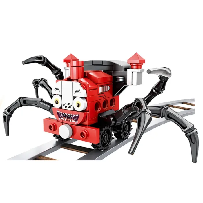 Hot Game Choo-Choo Charles Building Blocks Demonic Spider Train Animal Monster Figures Bricks MOC Toys For Children Gifts - Image 6