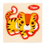 Montessori Wooden 3D Jigsaw Puzzle Cartoon Animals Children Learning Cognition Intelligence Puzzle Game Educational Toy for Kids - Image 25