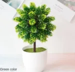 Green Artificial Plants Bonsai Small Tree Pot Plants Simulation Plastic Flowers Potted Ornaments Home Hotel Garden Decoration - Image 27