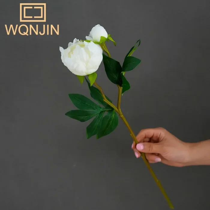 1PC,Peony Peony Simulation Flowers For Wedding Decoration, Living Room Dining Table Decoration, High-end Fake Flower Bouquet - Image 6