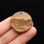 Amazonite Rose Quartz Jade Lapis lazuli Stone30MM Round Disc Pendant Charm For Jewelry MakingDIY Necklace Accessories Gift Party - Image 17