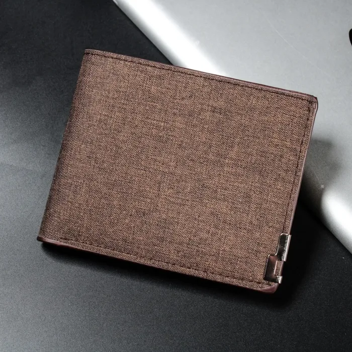 Denim Wallets Purses Men Women Inserts Business Foldable Cowhide Wallet Picture Coin Purse Slim Money Credit ID Cards Holder Bag - Image 8