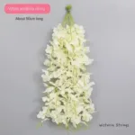 10pcs 50cm Artificial Wisteria Flower Strips Wedding Home Decoration Balcony Room Hanging Plastic Flower Ceiling Flower Vine - Image 12