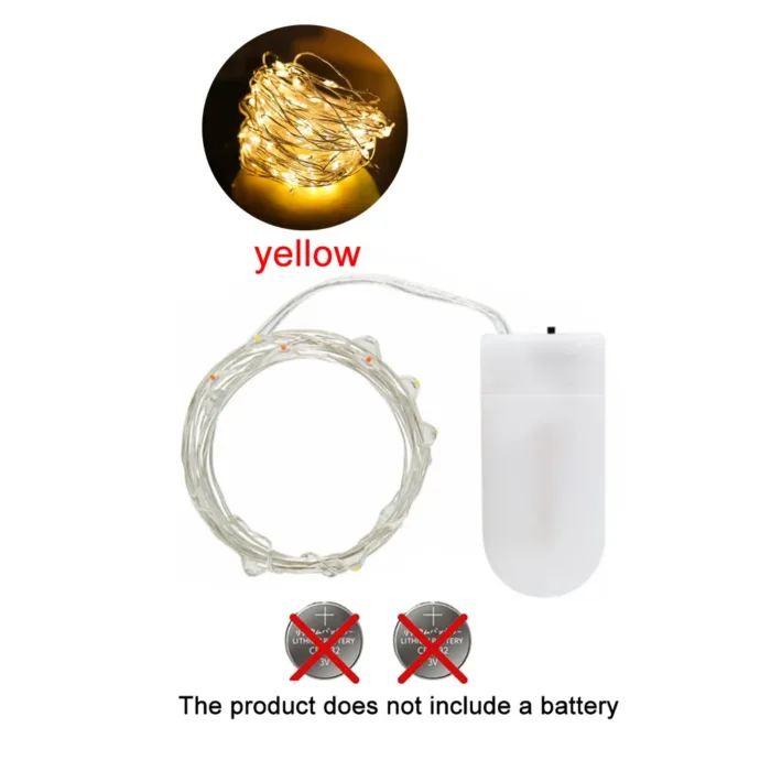 LED Fairy Lights Copper Wire Waterproof Garland 1m/2m/3m/5m DIY LED String Lights Christmas Party bedroom wedding Decoration - Image 9