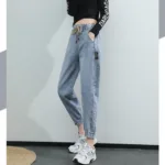 2024 Harem Pants Vintage High Waist Woman Jeans Ankle Length Mom Jeans Denim Pants for women clothes high waisted jeans - Image 6