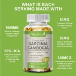 Mulittea Garcinia Cambogia Capsules for Break down glucose prevent fat synthesis and Improve liver detoxification - Image 5