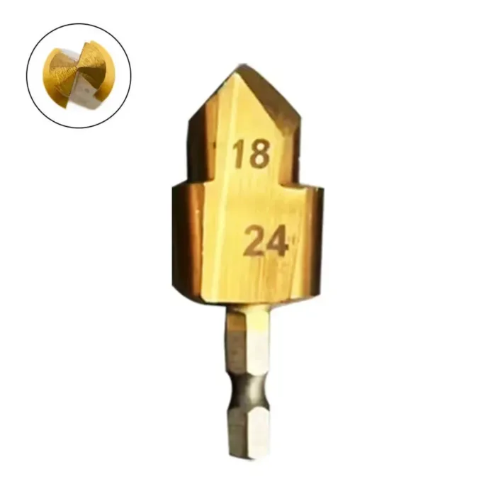 1pc 6.35mm Hexagonal Shank Drill Bit Water Pipe Expansion Drill Punch Plumber's Hole Expansion Drill Tool - Image 9