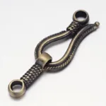 2Set Rack Plating Brass Hook and S-Hook Clasps Nickel Free Brushed Red Copper 45x14x4mm Hole: 3.5mm for fashion jewelry - Image 5