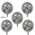 5pcs 4D Disco Balloons Laser for Wedding Happy Birthday Popular Party Decorations Rock and Roll Looks Round Cube Shaped Globos - Image 7
