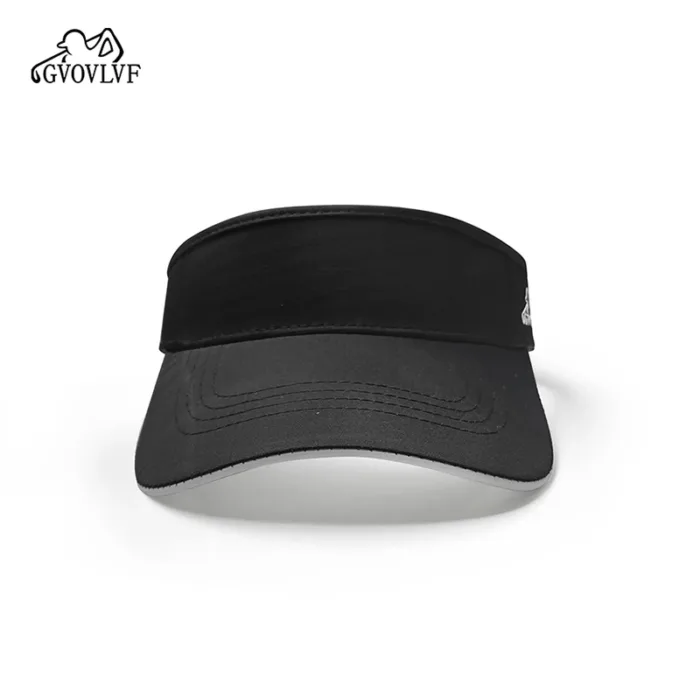 1pc Golf Visor Hat Sports Sun Visor Empty Top Sun Hat Adjustable Washed Solid For Men Women for Golf Cycling Fishing Tennis - Image 4