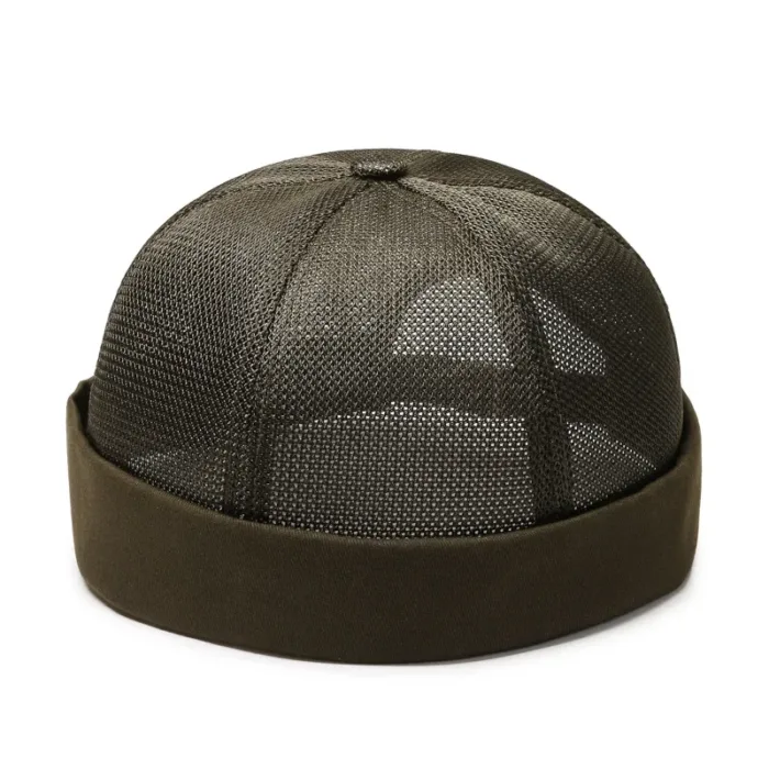 Full Mesh Quick Drying Caps Brimless Skullies Cap Beanie Hat Summer Women Men Caps Solid Color Hip Hop Street Docker Hats Gorras - Image 8