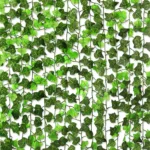 2.4M 100pcs Leaf 1 piece Home Decor Artificial Ivy Leaf Garland Plants Vine Fake Foliage Flowers Creeper Green Ivy Wreath
