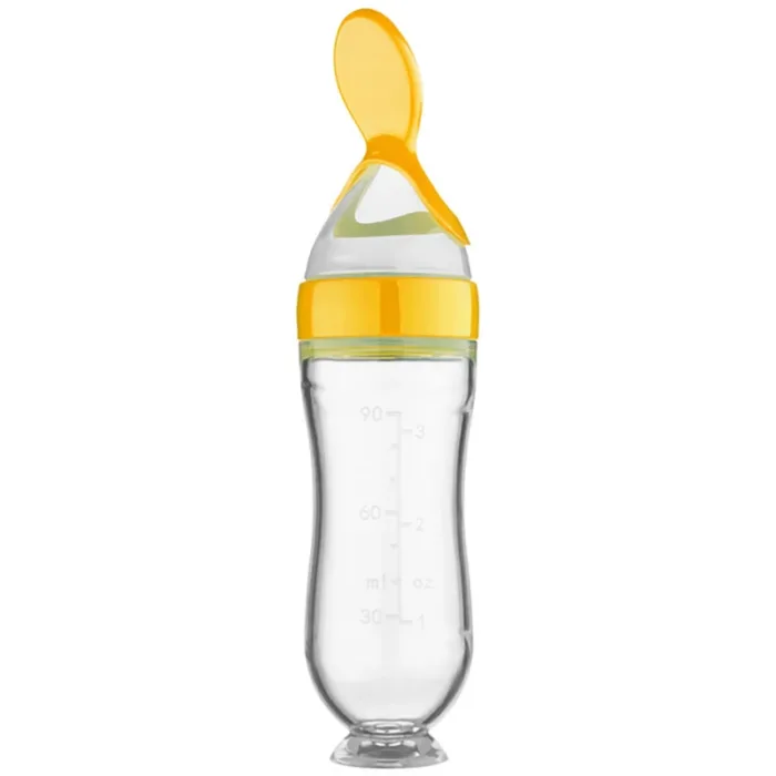 Squeezing Feeding Bottle Silicone Newborn Baby Training Rice Cereal Food Spoon Supplement Feeder Safe Useful Tableware For Kids - Image 10