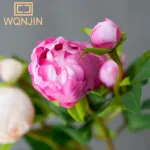 1PC,Peony Peony Simulation Flowers For Wedding Decoration, Living Room Dining Table Decoration, High-end Fake Flower Bouquet - Image 3