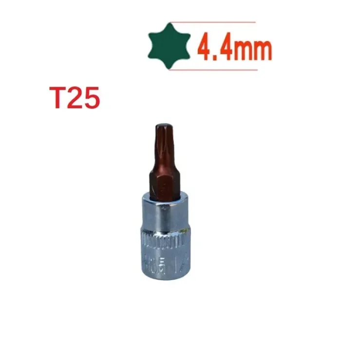 1pc Torx Screwdriver Bit 1/4 Inch Drive Socket Ratchet Socket Wrench Adapter Hand Tools T8 T10 T15 T20 T25 T27 T30 T40 - Image 14