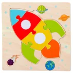 High Quality 3D Wooden Puzzles Educational Cartoon Animals Early Learning Cognition Intelligence Puzzle Game For Children Toys - Image 15