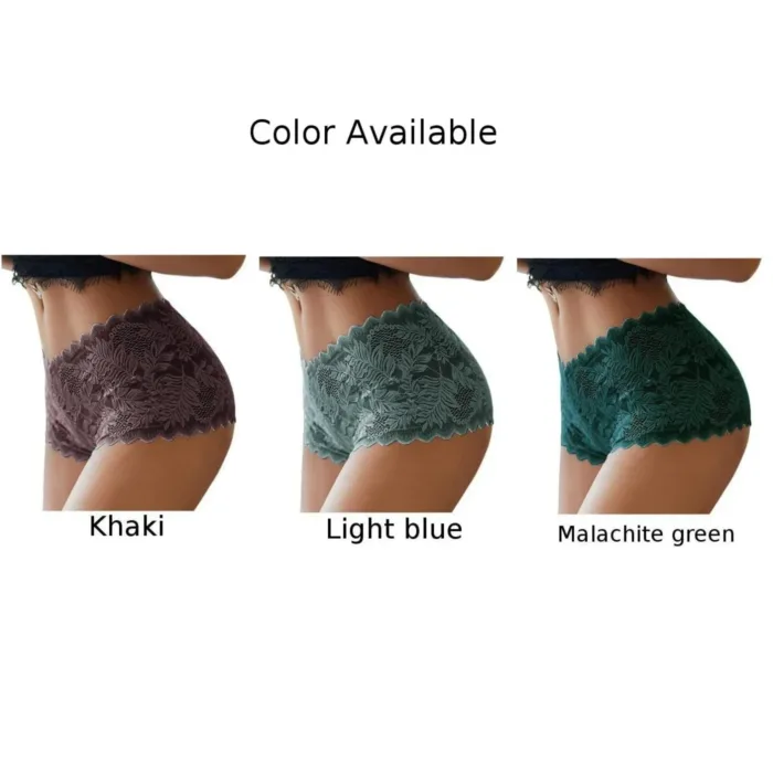 5XL Casual Woman Lace Floral Mesh Lingerie Plus Size Briefs Knicker Underwear Panties Underpants Briefs For Women Clothing - Image 5