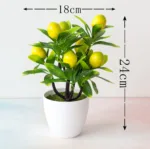 Simulated Green Plants Simulated Plants Decorative Bonsai Fruit and Potted Plants Strawberry Orange Simulation Tree - Image 8