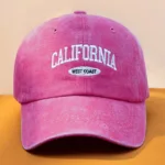 Fashionable Versatile Washed Letters Solid Color Embroidered Baseball Cap For Men Wide Brimmed Casual Sports Cap For Women - Image 16